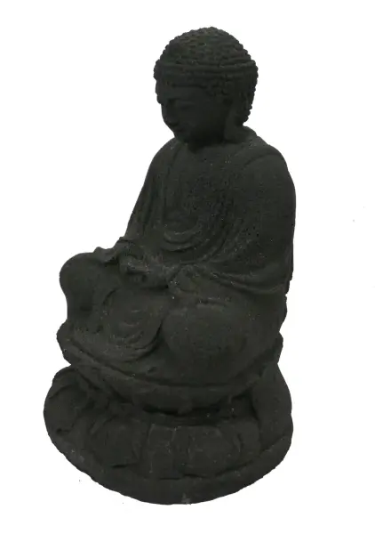 Product image 3 of the product “Seated Buddha Japan 19cm high. Black ”